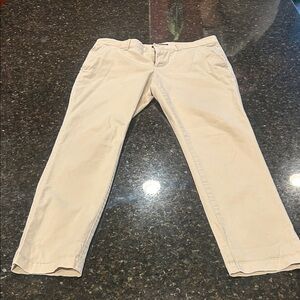 Banana Republic Women's Cream Ankle Pants